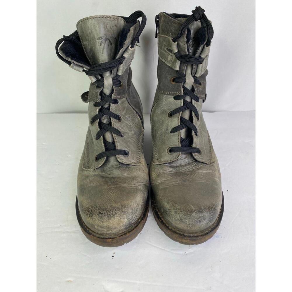 DROMEDARIS GRAY Leather BOOTS - Women’s Size 9.5-10 / EU 40
